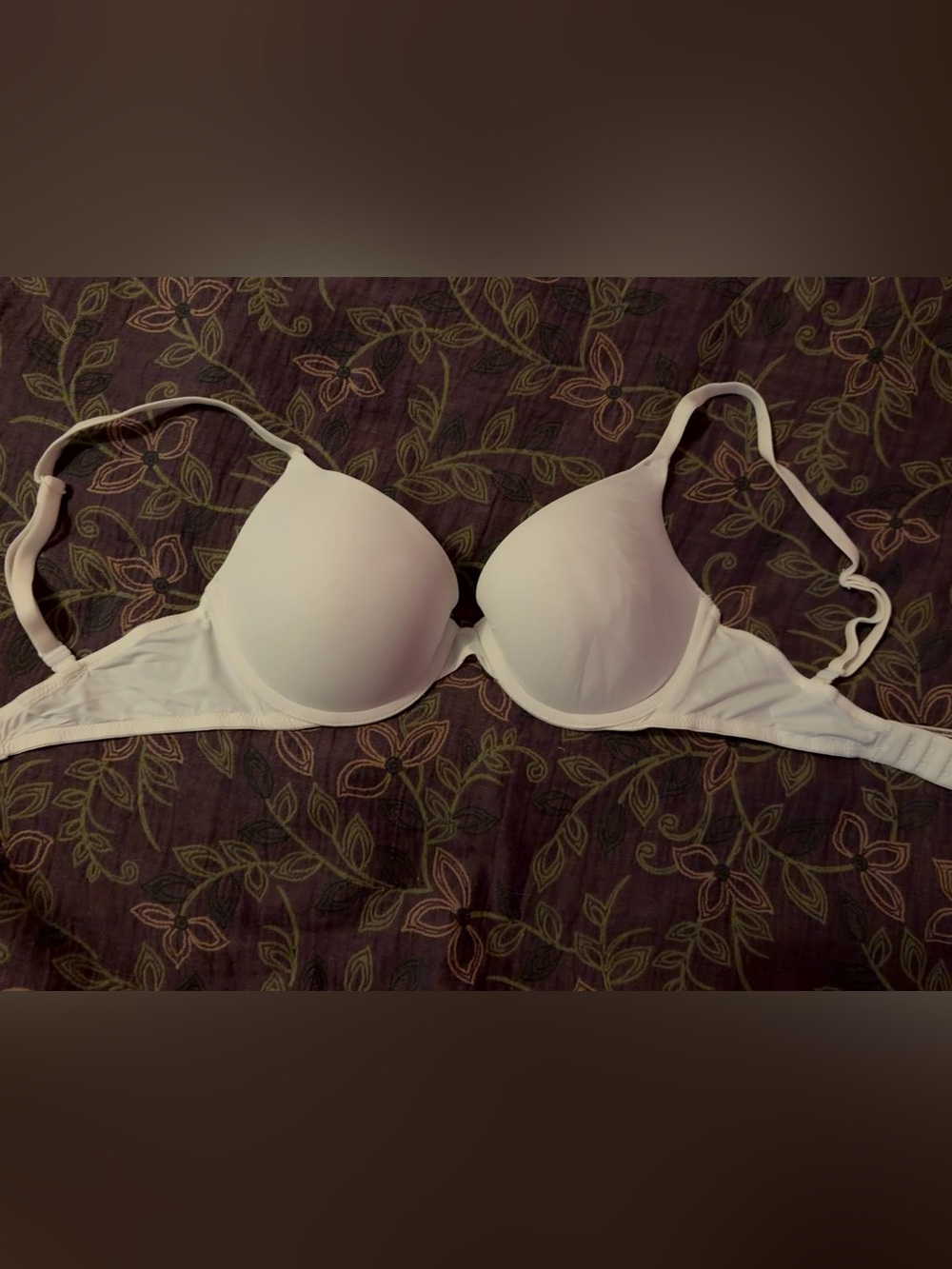 PINK victorias secret white push up bra